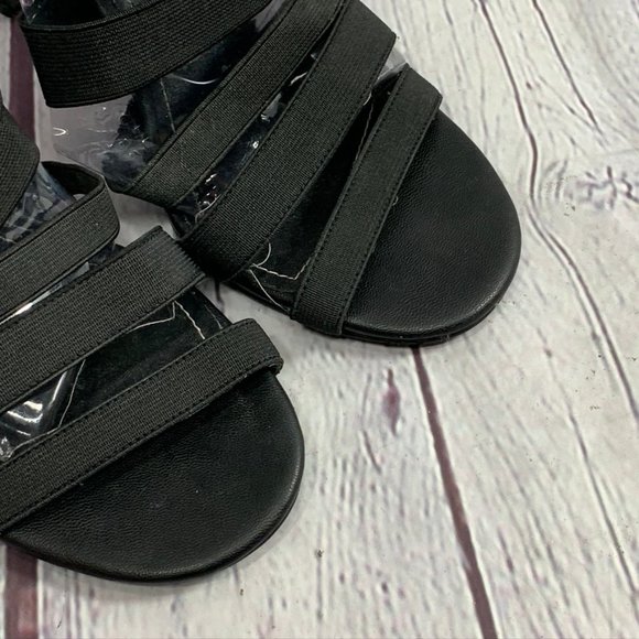 Charles by Charles David Black Elastic Strap Bonda - Picture 7 of 8